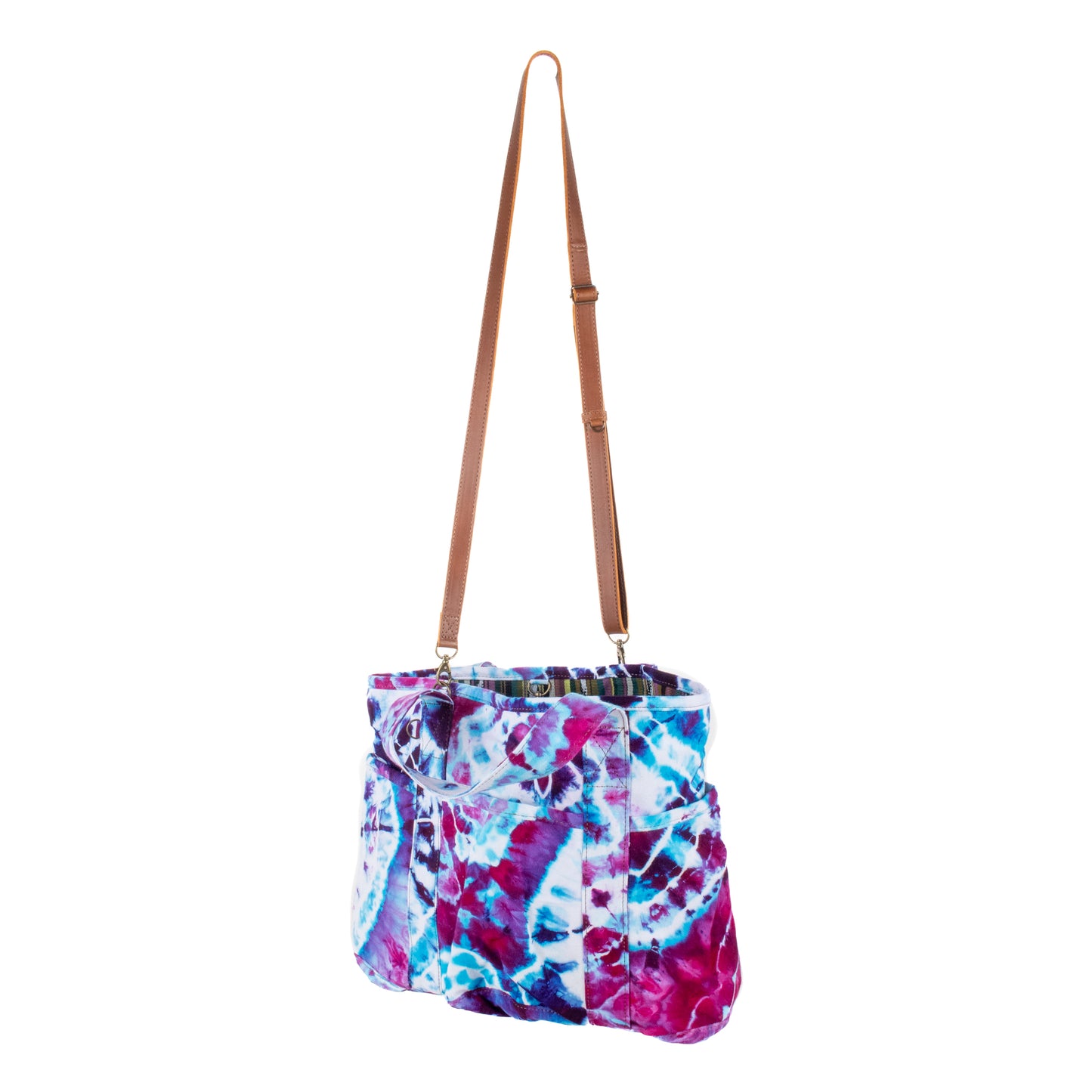 SMALL SANTI TOTE SET - TIE DYE - CAFE - NO. 201694