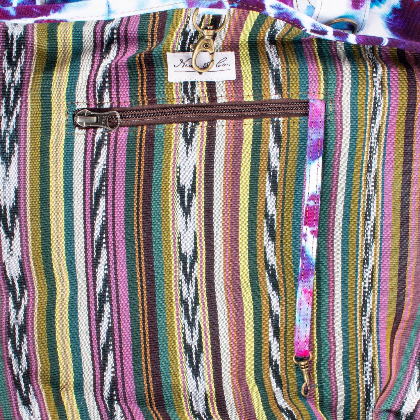 SMALL SANTI TOTE SET - TIE DYE - CAFE - NO. 201694