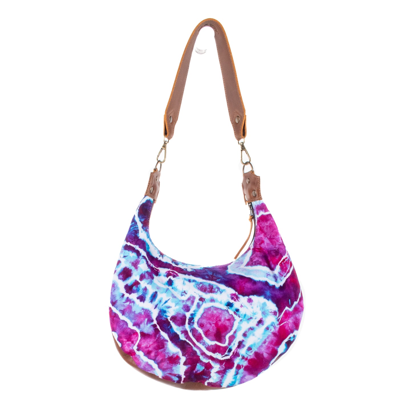 BOHO SADDLE BAG - TIE DYE - CAFE - NO. 201695