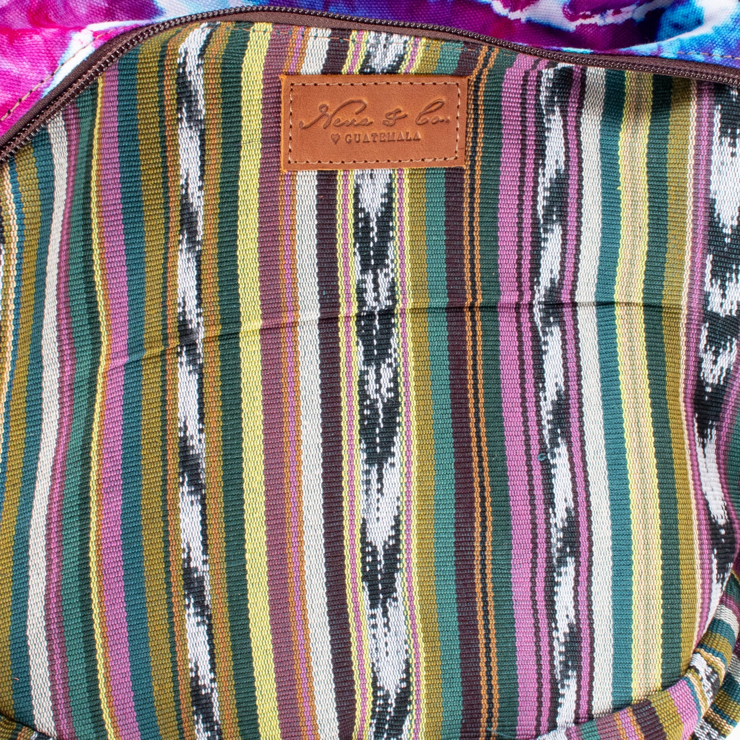 BOHO SADDLE BAG - TIE DYE - CAFE - NO. 201695