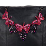 BEADED BUTTERFLY BAG NECKLACE - NO. 201763