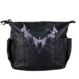 BEADED BUTTERFLY BAG NECKLACE - NO. 201765