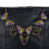 BEADED BUTTERFLY BAG NECKLACE - NO. 201766