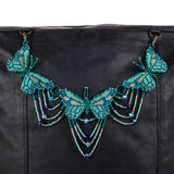 BEADED BUTTERFLY BAG NECKLACE - NO. 201767