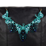 BEADED BUTTERFLY BAG NECKLACE - NO. 201768