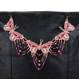 BEADED BUTTERFLY BAG NECKLACE - NO. 201769