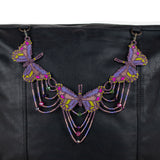 BEADED BUTTERFLY BAG NECKLACE - NO. 201771