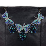 BEADED BUTTERFLY BAG NECKLACE - NO. 201773