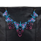 BEADED BUTTERFLY BAG NECKLACE - NO. 201774