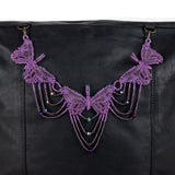 BEADED BUTTERFLY BAG NECKLACE - NO. 201778