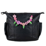 BEADED FLORAL BAG NECKLACE - NO. 201787