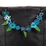 BEADED FLORAL BAG NECKLACE - NO. 201790