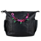 BEADED FLORAL BAG NECKLACE - NO. 201791