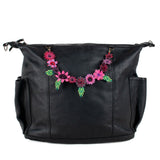 BEADED FLORAL BAG NECKLACE - NO. 201792
