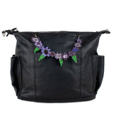 BEADED FLORAL BAG NECKLACE - NO. 201793