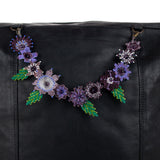 BEADED FLORAL BAG NECKLACE - NO. 201794
