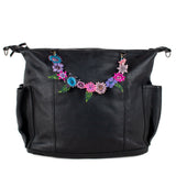 BEADED FLORAL BAG NECKLACE - NO. 201797