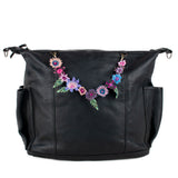 BEADED FLORAL BAG NECKLACE - NO. 201798