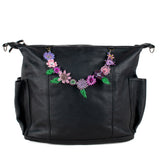 BEADED FLORAL BAG NECKLACE - NO. 201799