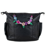BEADED FLORAL BAG NECKLACE - NO. 201800