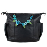BEADED FLORAL BAG NECKLACE - NO. 201801