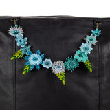 BEADED FLORAL BAG NECKLACE - NO. 201802