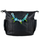 BEADED FLORAL BAG NECKLACE - NO. 201802
