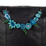 BEADED FLORAL BAG NECKLACE - NO. 201803