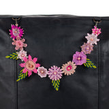 BEADED FLORAL BAG NECKLACE - NO. 201804