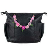 BEADED FLORAL BAG NECKLACE - NO. 201804