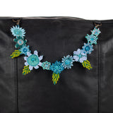 BEADED FLORAL BAG NECKLACE - NO. 201806