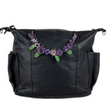 BEADED FLORAL BAG NECKLACE - NO. 201807