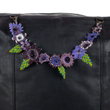 BEADED FLORAL BAG NECKLACE - NO. 201808