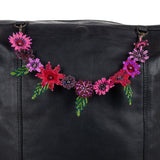 BEADED FLORAL BAG NECKLACE - NO. 201809