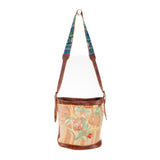 CORA BUCKET BAG - OOAK HUIPIL - HONEY - NO. 201962