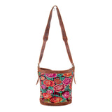 CORA BUCKET BAG - OOAK HUIPIL - HONEY - NO. 201965
