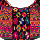 BOHO SADDLE BAG - OOAK HUIPIL - CAFE - NO. 202051