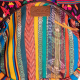 BOHO SADDLE BAG - OOAK HUIPIL - CAFE - NO. 202051