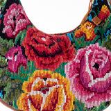 BOHO SADDLE BAG - OOAK HUIPIL - CAFE - NO. 202052