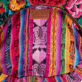 BOHO SADDLE BAG - OOAK HUIPIL - CAFE - NO. 202052