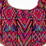 BOHO SADDLE BAG - OOAK HUIPIL - CAFE - NO. 202053