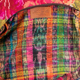 BOHO SADDLE BAG - OOAK HUIPIL - CAFE - NO. 202054