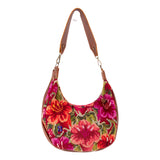 BOHO SADDLE BAG - OOAK HUIPIL - CAFE - NO. 202054