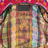 BOHO SADDLE BAG - OOAK HUIPIL - BLACK - NO. 202056