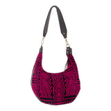 BOHO SADDLE BAG - OOAK HUIPIL - BLACK - NO. 202057