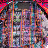 BOHO SADDLE BAG - OOAK HUIPIL - BLACK - NO. 202058