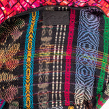 BOHO SADDLE BAG - OOAK HUIPIL - BLACK - NO. 202059