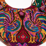 BOHO SADDLE BAG - OOAK HUIPIL - HONEY - NO. 202063