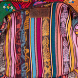 BOHO SADDLE BAG - OOAK HUIPIL - HONEY - NO. 202063