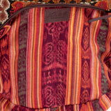 BOHO SADDLE BAG - OOAK HUIPIL - VINO TINTO - NO. 202064
